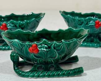 Lefton Hollyberry Sleighs
