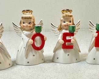Vintage NOEL candle holders