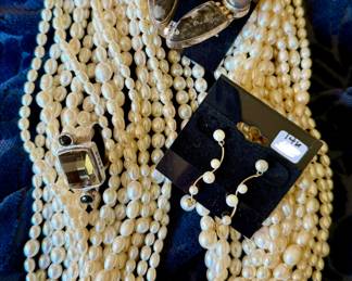 FRESHWATER PEARLS, SOME FINE JEWELRY INCLUDING STERLING.