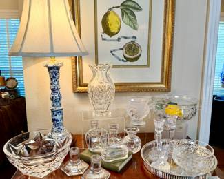 WATERFORD, TIFFANY & CO. CRYSTAL.