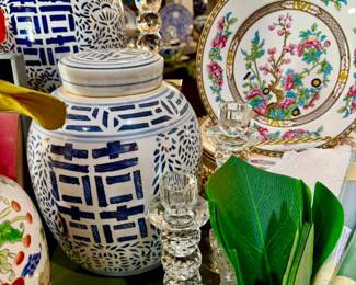 BLUE AND WHITE! CRYSTAL! SO MUCH!