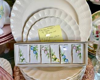 "CHELSEA WICKER" BY SPODE. NOTICE THE WOVEN BAND!