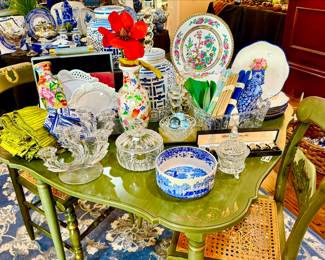 INDIAN TREE, SPODE, GINGER JARS.