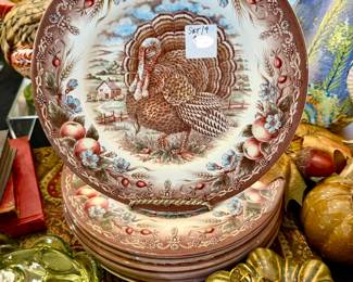ROYAL STAFFORD TURKEY PLATES.