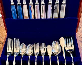 Christofle silver flatware set