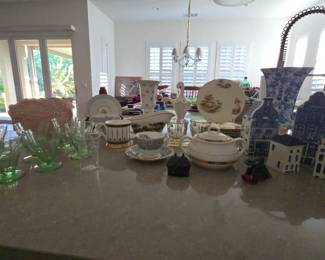 RS144Vintage China And Glasses