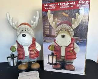 RS104Christmas Moose Lantern