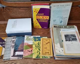 RS133Vintage Sheet Music And Hymnals Mystery Lot