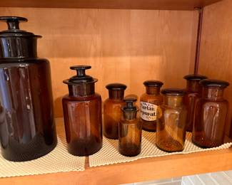 Collection of rare medicine bottles