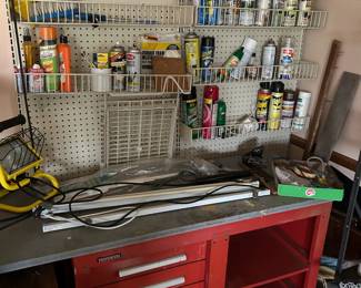 Work Bench and Tools.