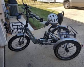 LECTRIC XP TRIKE 1.0 Electric Powered Adult Tricycle with Helmut