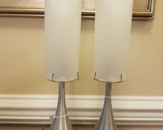 Modern "Sophia" buffet lamps from Pablo San Francisco. 
