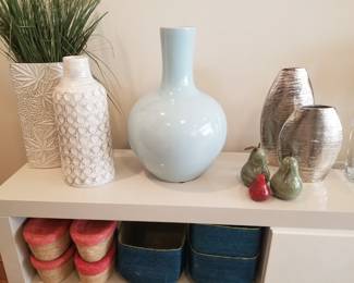 Contemporary vases and pottery. 