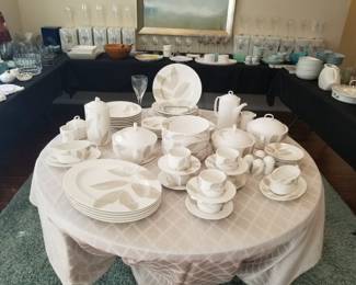 Mikasa "Irish Linen" bone china tableware. 