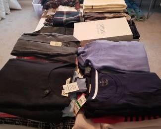 Women's clothing, many unworn with original tags. Brands include Talbots, Orvis. 