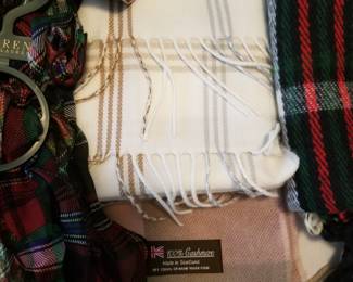 Cashmere scarves. 