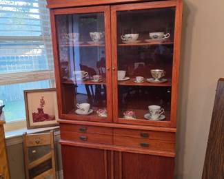 #14  MCM Hutch  33"Wx14"Dx65"H   $225