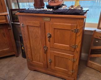 #13  Whiteclad Icebox Cabinet  32"Wx20"Dx35"H   $115
