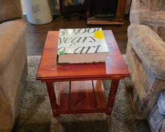 #22  Square Cedar Side Table 21"Wx21"Dx19"H   $35