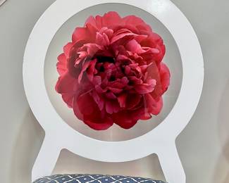 Striking peony on acrylic back