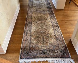 silk runner area rug - 36w x 144