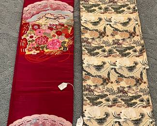2 Japanese Obi - 1940s