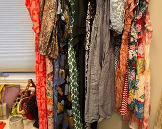 Better women’s clothes like THML, J Crew, Anthropologie, etc. most sz M or L