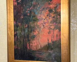 Susan Colwell, Charleston artist, signed original painting on canvas -  39 x 50 framed