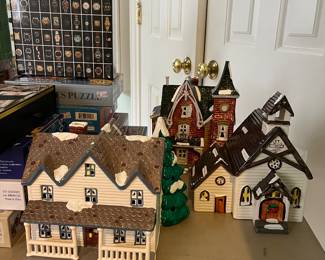 Vintage 1985 Dept. 56 Christmas village houses