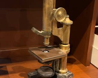 brass microscope