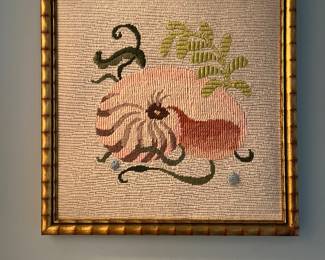 Embroidered wall art 