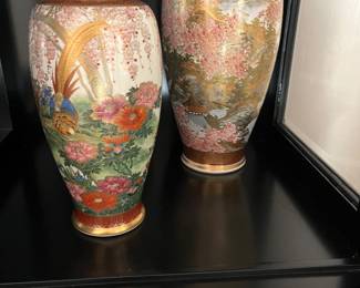 Japanese Satsuma vases