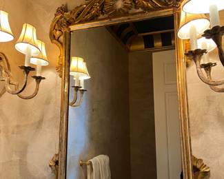 fabulous gilt mirror - 55h x 32w