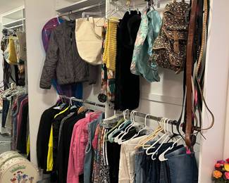 Better women’s clothes like THML, J Crew, Anthropologie, etc. most sz M or L