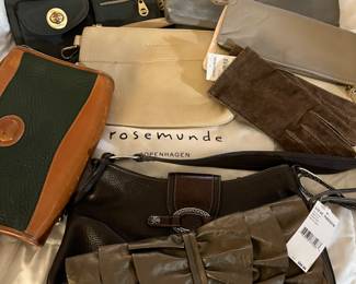 purses - Dooney & Burke vintage, Rosemunde, Steve Madden....