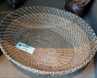 pine needle woven basket