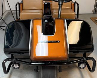 PRESALE AVAILABLE by appt offsite - Classic 1972 AMF Harley Davidson 3 wheel gas golf cart, restored top to bottom!