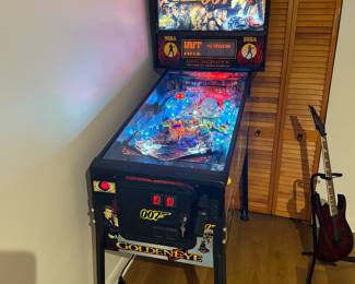 PRESALE AVAILABLE by appointment offsite - 1996 Sega Golden Eye James Bond pinball machine. 