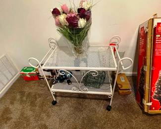 Vintage patio cart