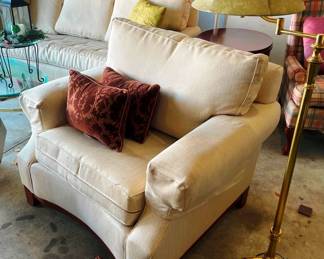 Furniture is out here because of new flooring!