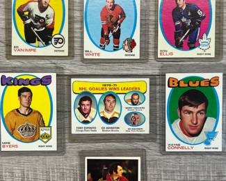 NHL Ed Van Impe, Bill White, Ron Ellis, Mike Byers, Tony Esposito, Ed Johnsont, Gerry Cheevers, Ed Giacomin, Wayne Connelly, 