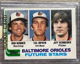Rookie Card, Baltimore Orioles, Topps, Bob Bonner, Cal Ripken, Jeff Schneider