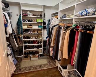 Ladies large closet buyout including designer clothing and handbags.