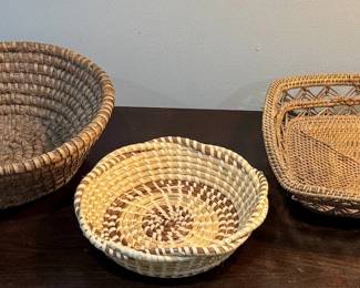 Charleston sweet grass baskets.