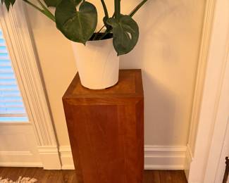 Tall wooden pedestal