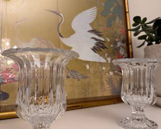 Asian Art - Cranes & Flowers