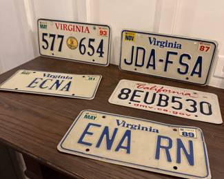 Several License plates