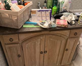 Lots of toiletries