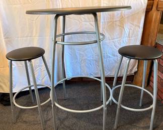 Bar Table with Two Stools