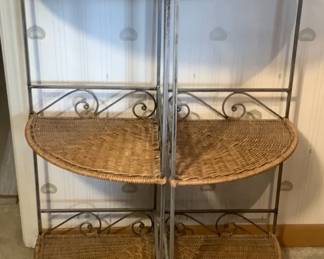 Wicker and Metal Stands